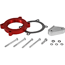 200-639 Throttle Body Spacer - Anodized Red, Aluminum, Direct Fit, Sold individually