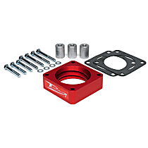 310-510 Throttle Body Spacer - Anodized Red, Aluminum, Direct Fit, Sold individually