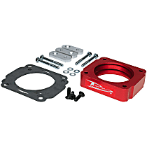 400-590 Throttle Body Spacer - Anodized Red, Aluminum, Direct Fit, Sold individually
