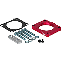 520-505 Throttle Body Spacer - Anodized Red, Aluminum, Direct Fit, Sold individually