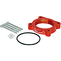 520-538 Throttle Body Spacer - Anodized Red, Aluminum, Direct Fit, Sold individually