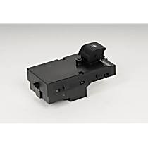 13305370 Front, Driver or Passenger Side Window Switch, Black, 1 Button