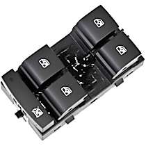 13305373 Front, Driver Side GM Original Equipment Series Window Switch Black 5 Buttons