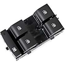 Front, Driver Side Window Switch, AWD, Black, GM Original Equipment Series
