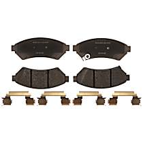 Front Ceramic Brake Pad Set, Advantage Series
