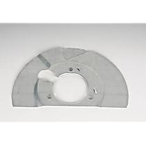 15001400 Brake Dust Shields - Natural, Direct Fit Front, Driver Side, Sold individually
