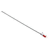 15183801 Genuine GM Parts Series Automatic Transmission Dipstick - Red, Steel, Non-locking, Sold individually