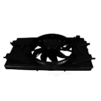 Radiator Fan 4 Cyl 2.4L, FRONT A/C - ELECTRONIC CONTROLS(C67), INCLUDES MOTOR, Single fan, GM Original Equipment Series