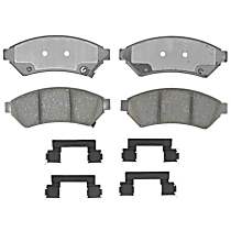 Front Ceramic Brake Pad Set, 2nd Generation, Copper Free Friction Formula, Professional Series