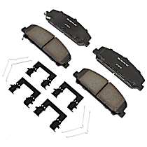 Front Ceramic Brake Pad Set, 2nd Generation, Copper Free Friction Formula, Gold Series
