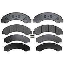 Front Brake Pad Set, 4 X 2, 14001Lb To 16000Lb Gvw; Oe Pad Material Is Semi-Metallic, Professional Series