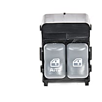 Front, Driver Side Window Switch, 2-Door, Coupe, Power Windows, Gray, 2 Buttons, GM Original Equipment Series
