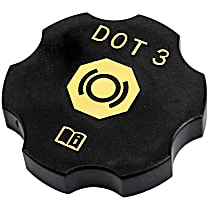 20760280 Brake Master Cylinder Cover - Black, Plastic, Direct Fit