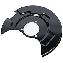 20841729 Front, Driver Side Brake Dust Shields Black, Steel