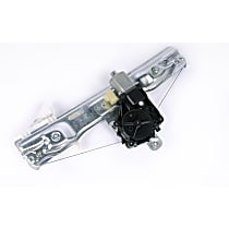 Rear, Driver Side Power Window Regulator, With Motor, With Express Down, GM Original Equipment Series