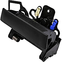 20928119 Tailgate Handle, Black Plastic and Steel Without Key Hole