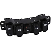 22722502 Front, Driver or Passenger Side GM Original Equipment Series Window Switch Black 5 Buttons