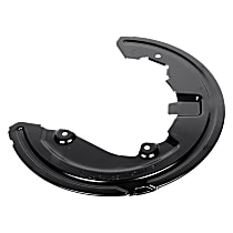 22740597 Front, Driver Side Brake Dust Shields Black, Steel, GM Original Equipment Series