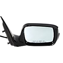 Passenger Side Mirror, Power, Manual Folding, Heated, Paintable, In-housing Signal Light, With memory, Without Puddle Light, Auto-Dim, and Blind Spot Feature, For Models Without Power Liftgate