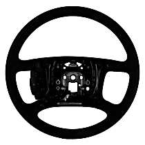 23157890 Steering Wheel - Ebony, Standard, Direct Fit, Sold individually