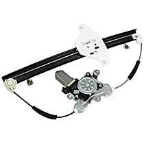 Front, Driver Side Power Window Regulator, With Motor, AWD