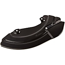 23336594 Front, Driver Side Brake Dust Shields Black, Steel
