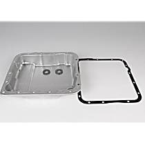 24229658 GM Original Equipment Series Transmission Pan - Polished, Steel, Stock Depth, Direct Fit, Kit