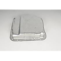 24240207 GM Original Equipment Series Transmission Pan - Natural, Steel, Stock Depth, Direct Fit, Sold individually