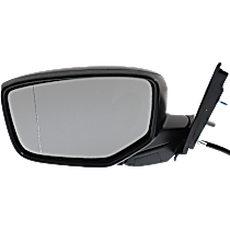 Driver Side Mirror, Power, Manual Folding, Heated, Paintable, Without Signal Light, Without memory, Without Puddle Light, Without Auto-Dimming, Without Blind Spot Feature