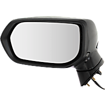 Driver Side Mirror, Power, Manual Folding, Heated, Paintable, In-housing Signal Light, No Memory, No Puddle Light, No Auto-Dimming, No Blind Spot Feature, Base Model