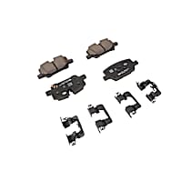 Rear Brake Pad Set, 4-Wheel ABS, With Front Disc, With  Disc, With Ccc Mark; Front &  Disc Antilock Brk(JL9)