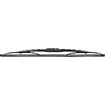Front, Passenger Side Wiper Blade, Framed, 17 in., Professional Series - Front, Passenger Side