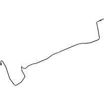 Front, Passenger Side Brake Line, Hatchback, Front And Rear Disc Brakes With Abs(J67); Front Disc/Rr Drum Anti-Lock Brakes(J93)