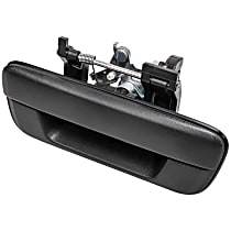97319415 Tailgate Handle, Gray Plastic and Steel Without Key Hole