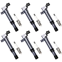 Ignition Coil, Naturally Aspirated; SOHC; GAS; 4-Door; Extended Cab Pickup, Kit, 6 Cyl 3.7L, OE Series - 