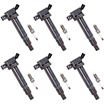 Ignition Coil, Naturally Aspirated; DOHC; GAS; 4-Door; Crew Cab Pickup, Kit, 6 Cyl 4.0L, OE Series - 