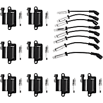 Ignition Coil, Naturally Aspirated; OHV; GAS; 4-Door; Crew Cab Pickup, Kit, 8 Cyl 8.1L, OE Series - 