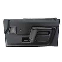 Front, Passenger Side, Door Trim Panel, Black