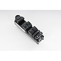 D1431H Front or Rear, Driver Side GM Original Equipment Series Window Switch Black 9 Buttons