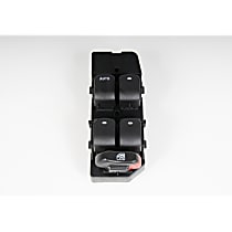 D1904E Front, Driver Side GM Original Equipment Series Window Switch Black