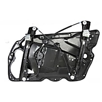 Sedan Front, Driver Side Power Window Regulator, Without Motor,  With Panel, OE Replacement Series