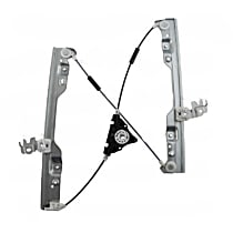 380363 Sedan Front, Passenger Side OE Replacement Series Power Window Regulator, Without Motor