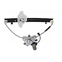 Rear, Passenger Side Power Window Regulator, With Motor, OE Replacement Series