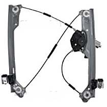Front, Passenger Side Power Window Regulator, With Motor, 7 Pin Connector; With Auto-up, OE Replacement Series