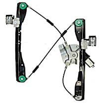 382343 Front, Passenger Side OE Replacement Series Power Window Regulator, With Motor