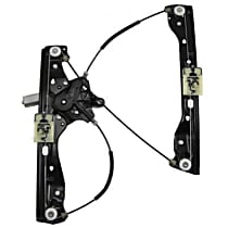382411 Front, Driver Side Power Window Regulator, With Motor