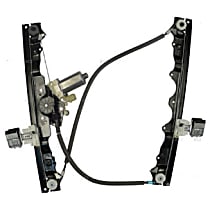 386704 Front, Driver Side Power Window Regulator, With Motor