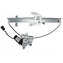 388678 Rear, Driver Side OE Replacement Series Power Window Regulator, With Motor