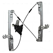 388698 Front, Driver Side OE Replacement Series Power Window Regulator, With Motor