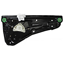 Rear, Passenger Side Power Window Regulator, With Motor, With Panel, OE Replacement Series